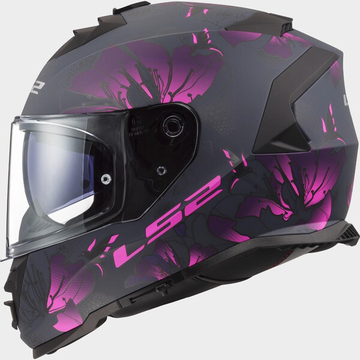 Ls2 ff800 storm ii burst matt black pink