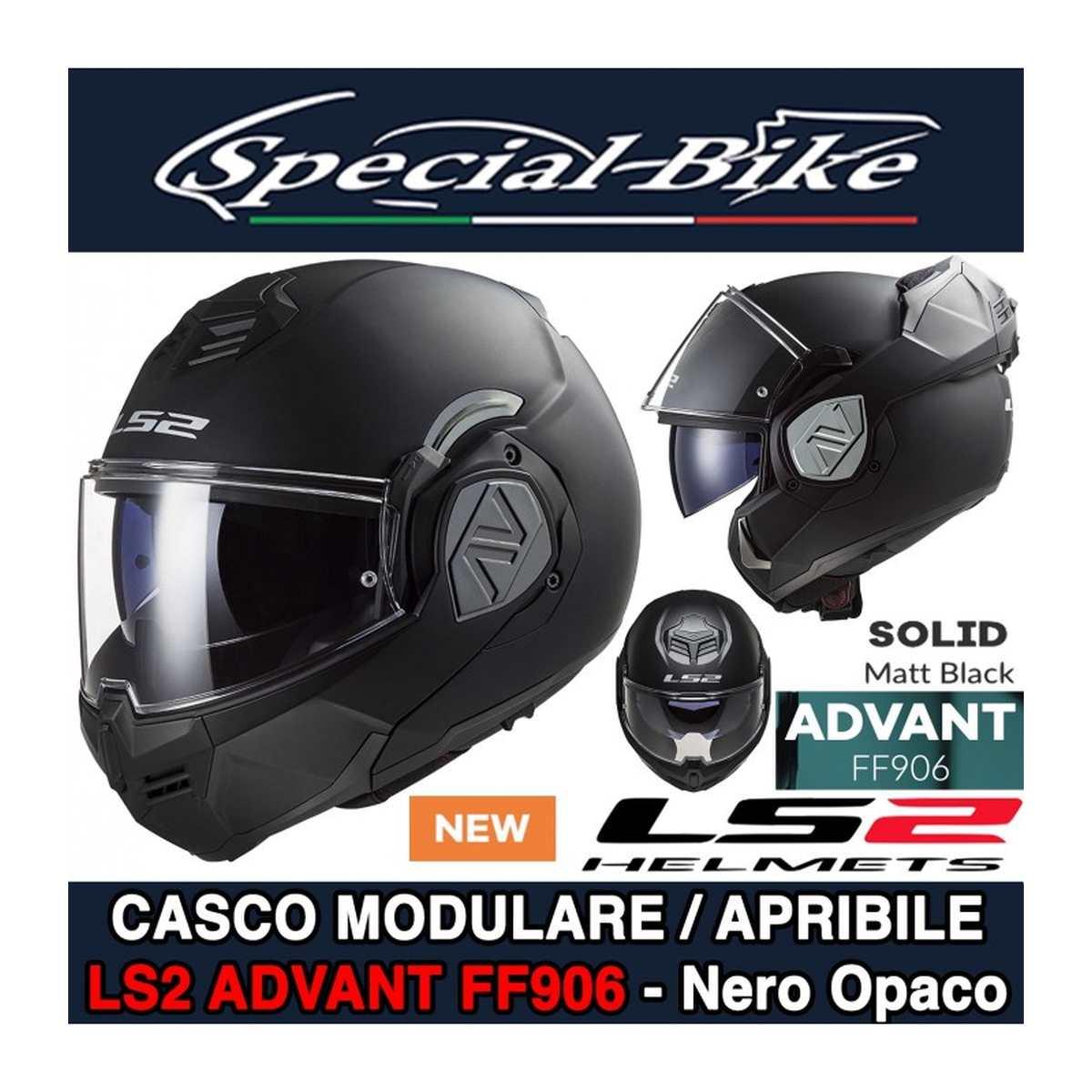 Ls2 ff906 advant solid matt black-06