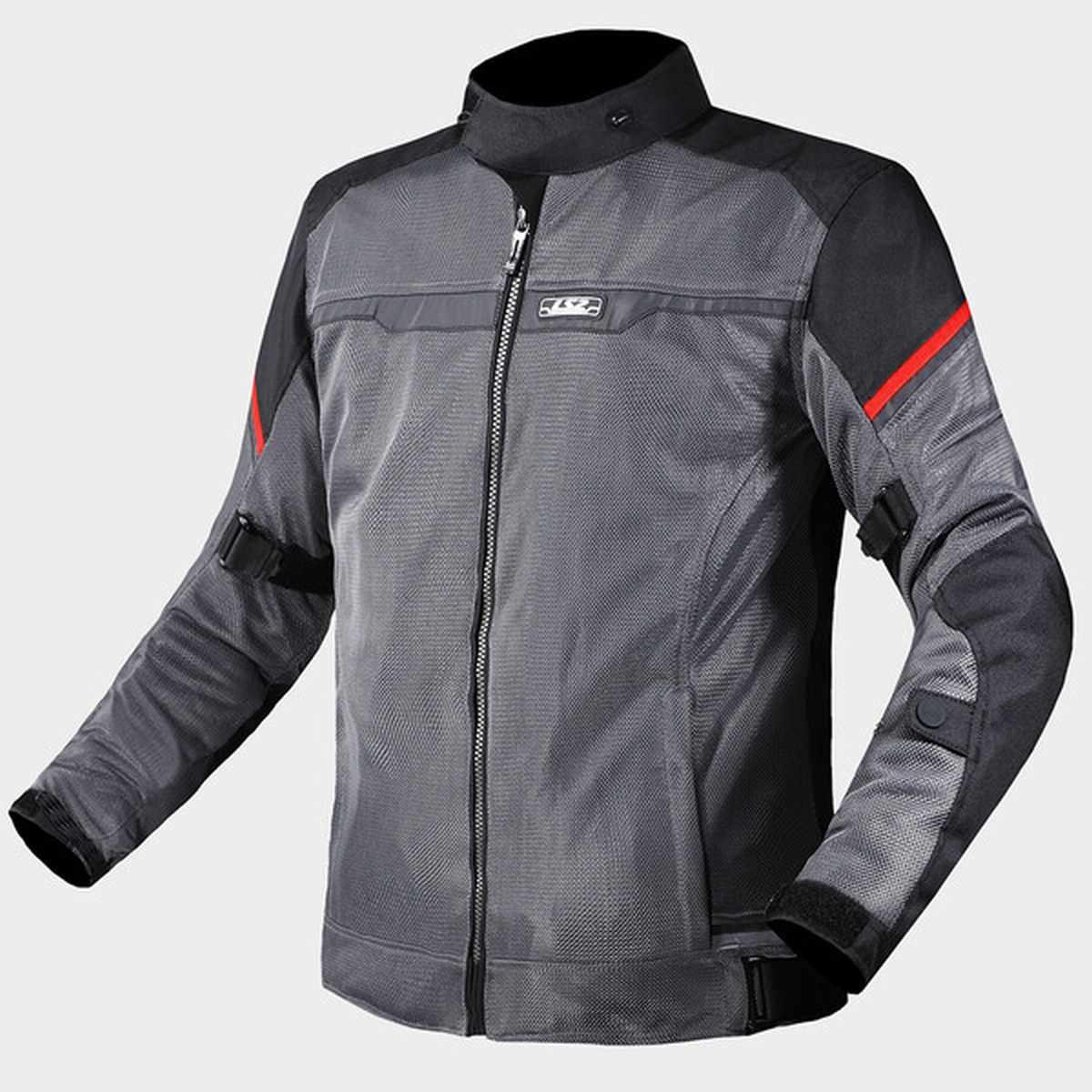 Ls2 riva man jacket black dark grey red
