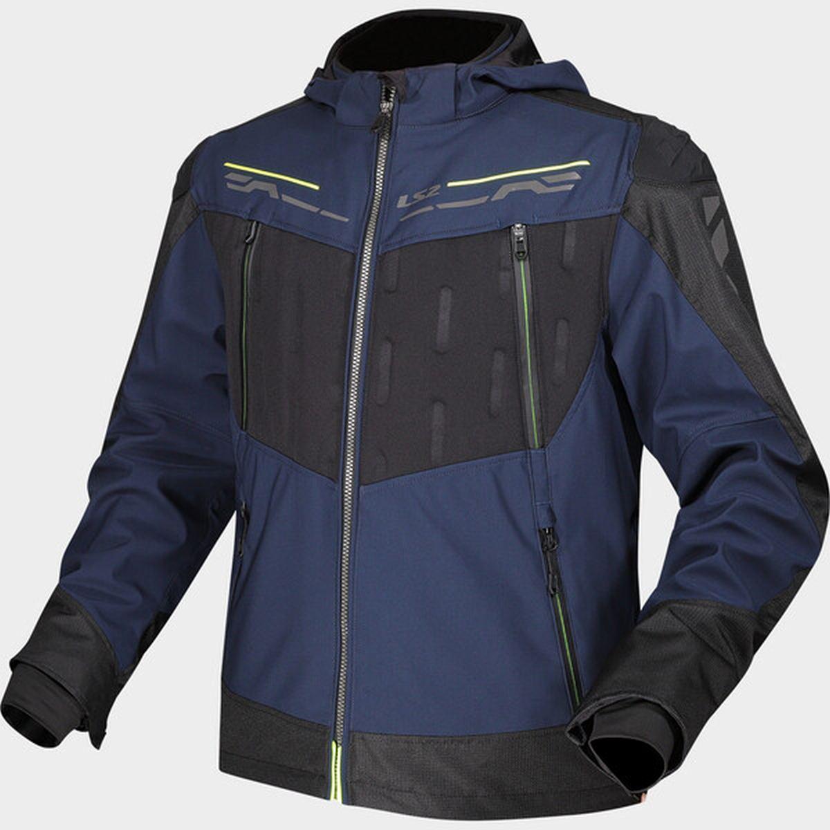 Ls2 zirconium man jacket blue black h-v yellow