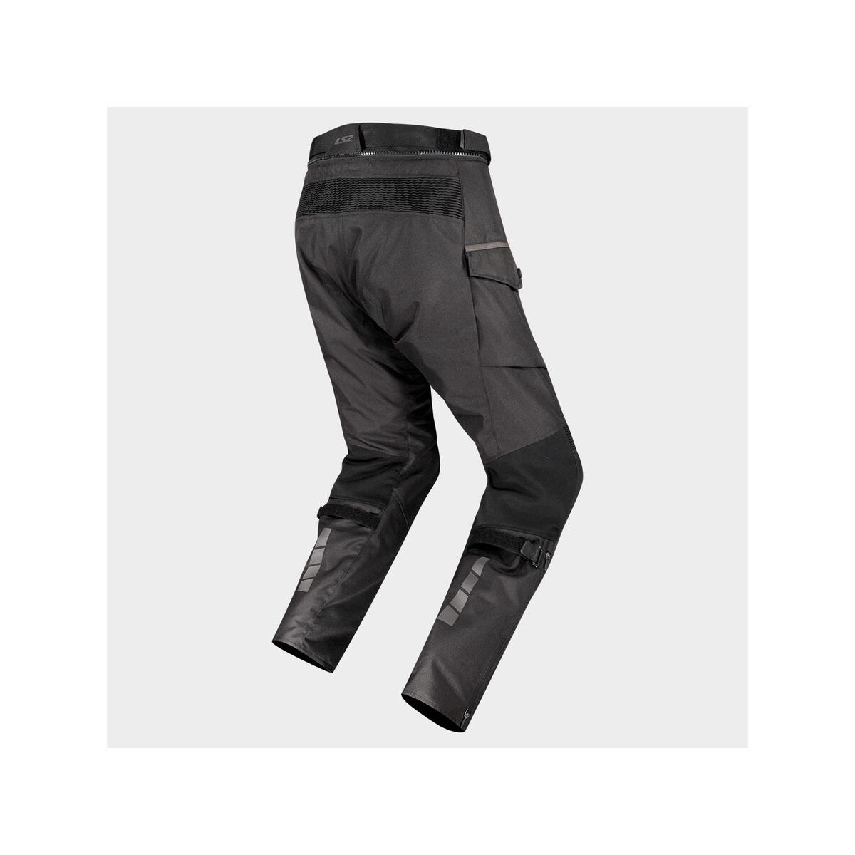 Ls2 travel pantalone uomo nero - grigio scuro