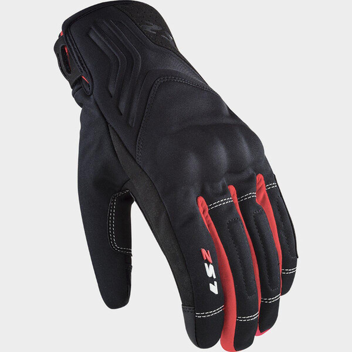 Ls2 jet 2 man gloves black red