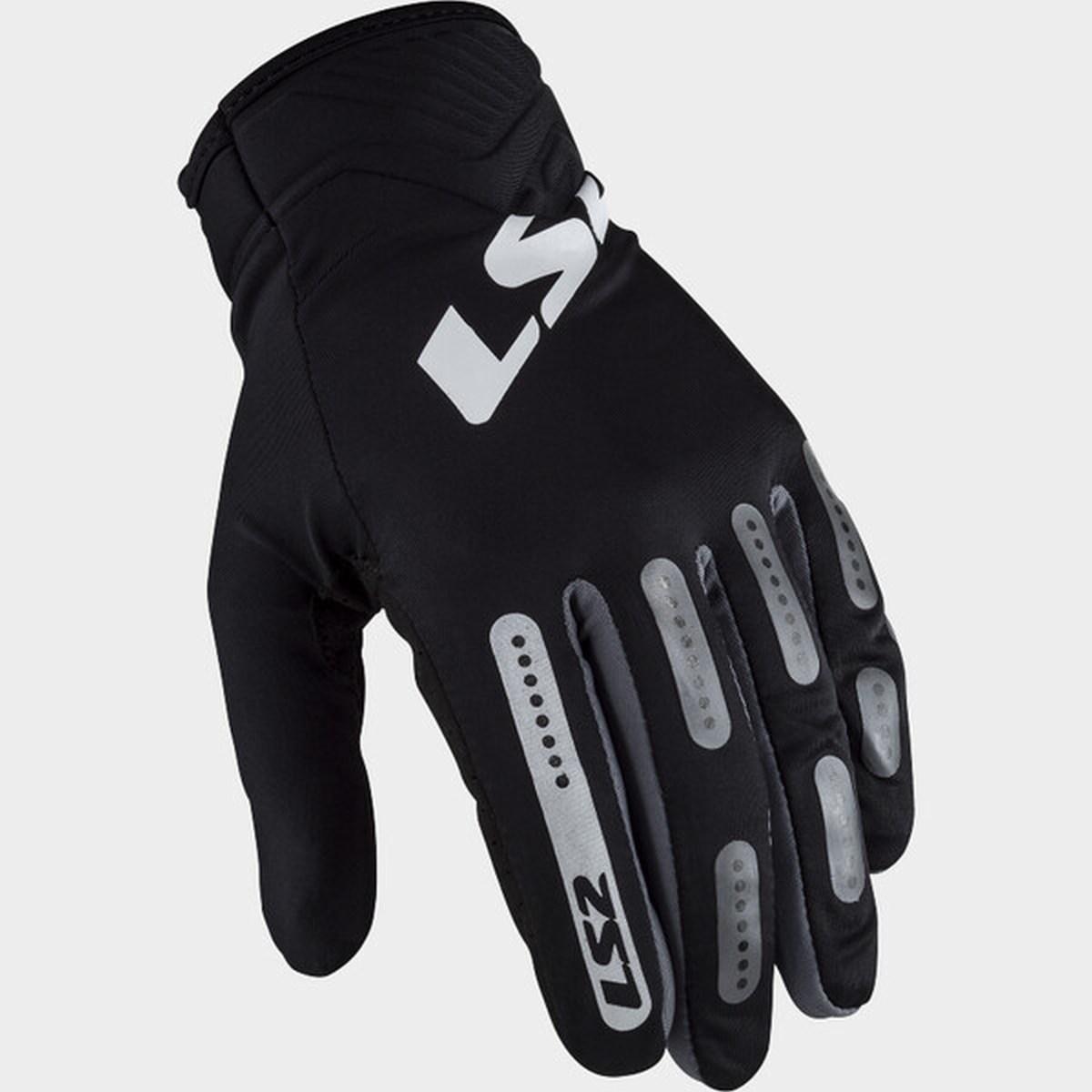 Ls2 bend man gloves black grey