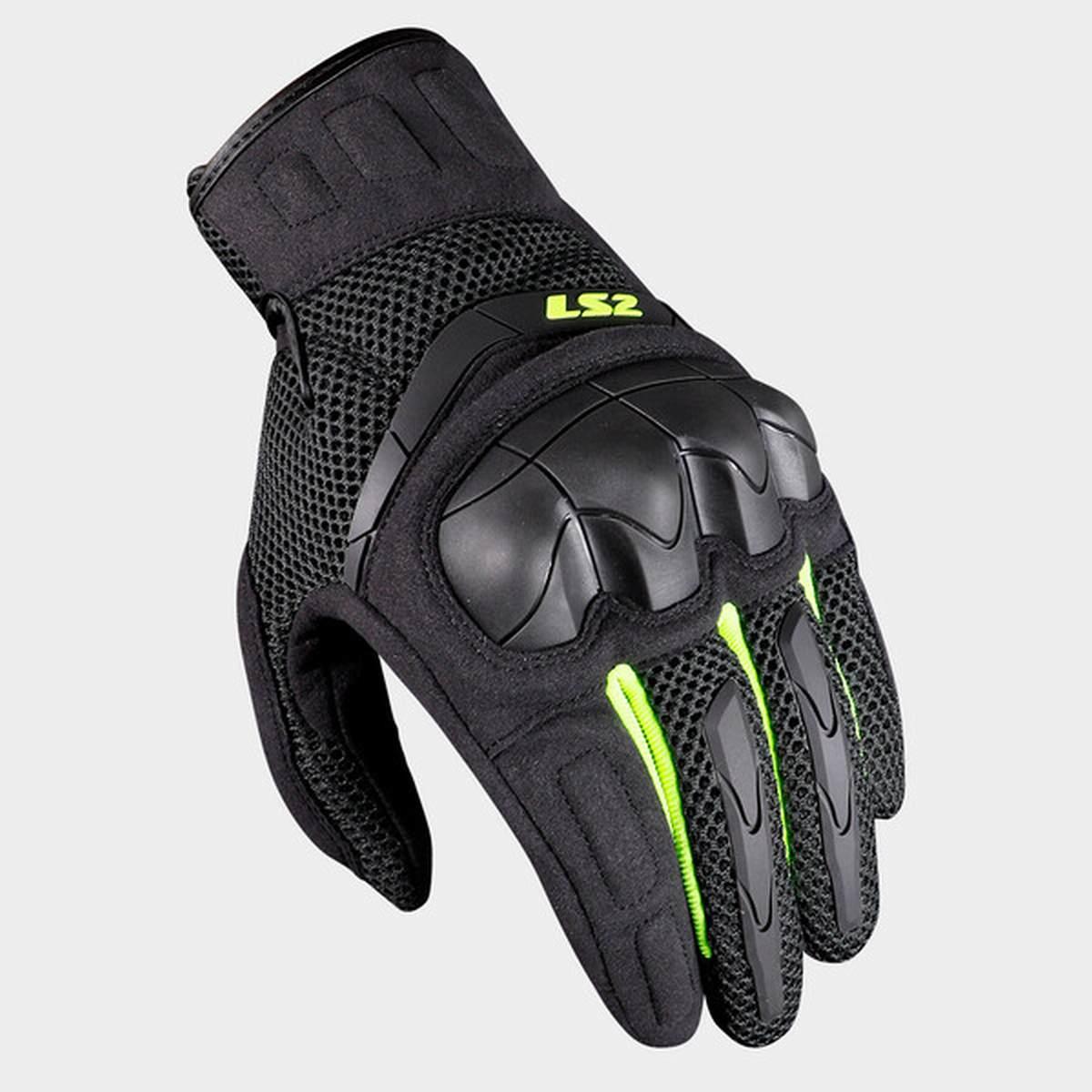 Ls2 kubra man gloves anthracite h-v yellow