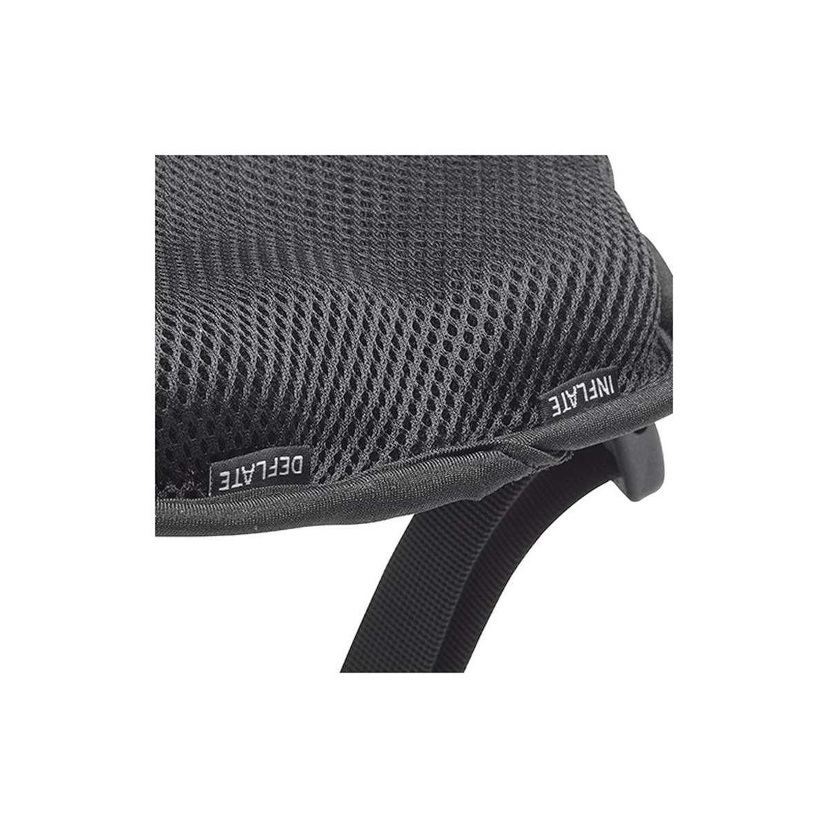 Cuscino da sella in tessuto nero ad aria