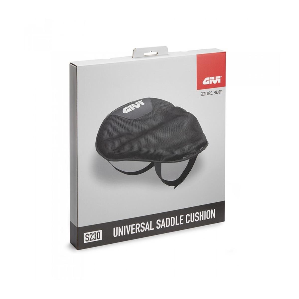 Cuscino da sella in tessuto nero ad aria