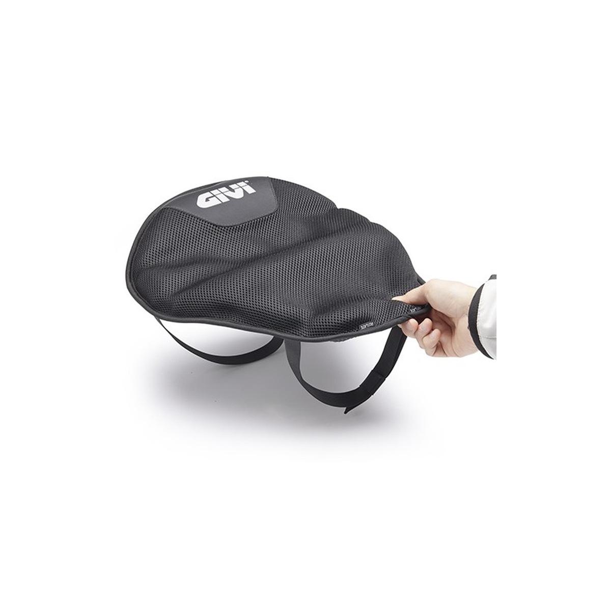 Cuscino da sella in tessuto nero ad aria