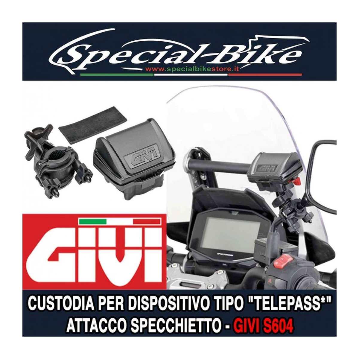 Custodia dispositivi di pagamento autostradale per manubri e traversini