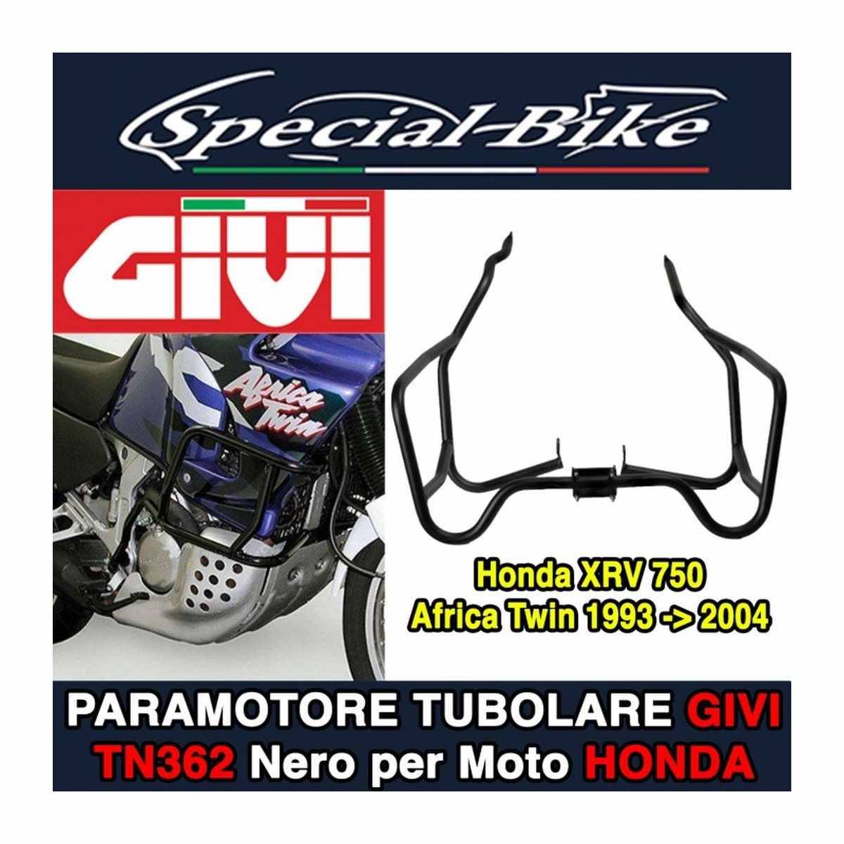 Paramotore nero honda africa twin 750 xrv